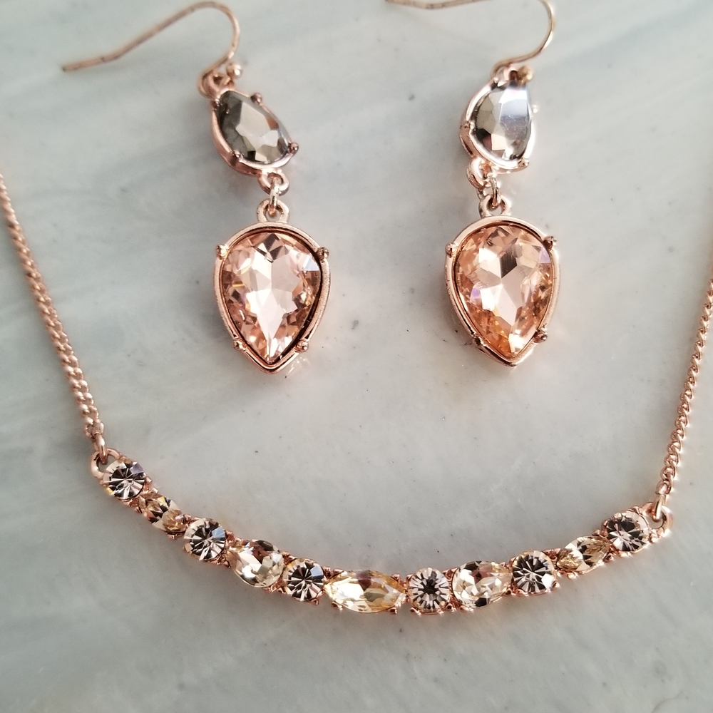 Givenchy Elegant Rose Gold Jewelry Set